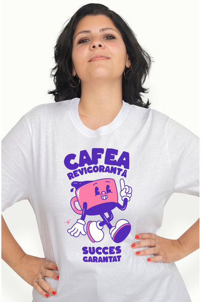 StoryGift Romania Tricou Femei Cafea Racoritoare, succes garantat energie cu ...