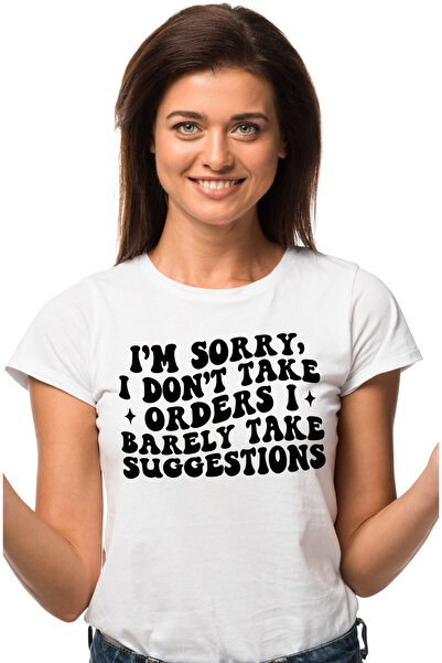 StoryGift Romania Tricou Femei cu un text in engleza din care reiese ca nu primesti ordine de la a WHT_XL