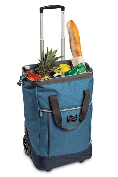 Punta Shopping Bag With Wheels F10303, 62 X 38 X 28 Cm, 40 L, Blue
