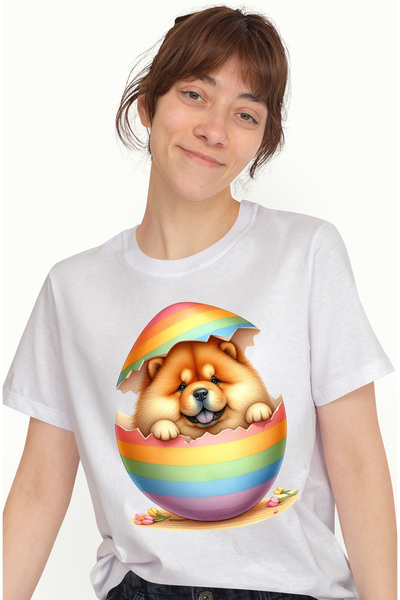 StoryGift Romania Tricou Femei cu un catel blanos si grasut, ilustratie, iese...