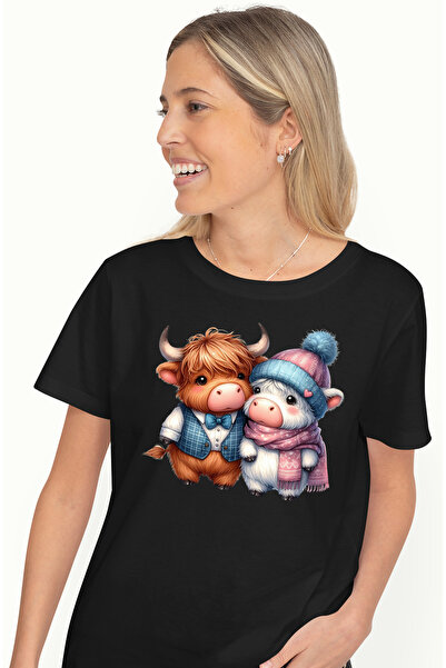 StoryGift Romania Tricou Femei cu o vacuta trista, ilustratie, lacrimi, inima...