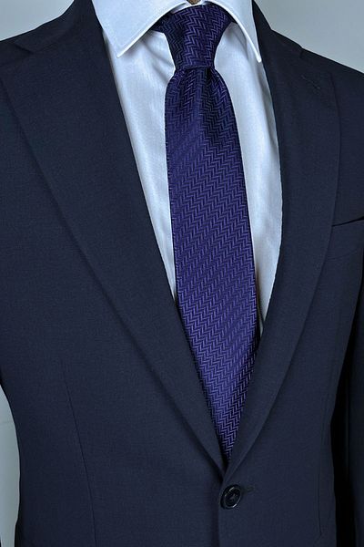 1001 Kravat Purple Patterned 8 cm Wide Classic Tie