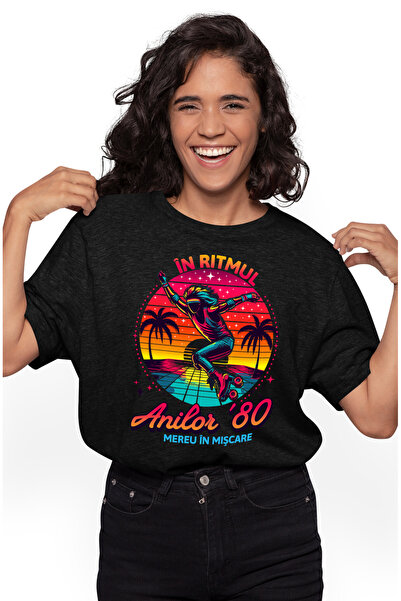StoryGift Romania Tricou Femei Femeie pe role in ritmul anilor 80 distractie ...