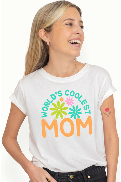 StoryGift Romania Tricou Femei Cu Text In Engleza World's Coolest Mom, Natura...