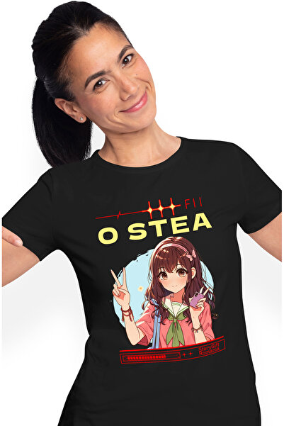 StoryGift Romania Tricou Femei Fii o stea fata anime, semnul pace text motiva...