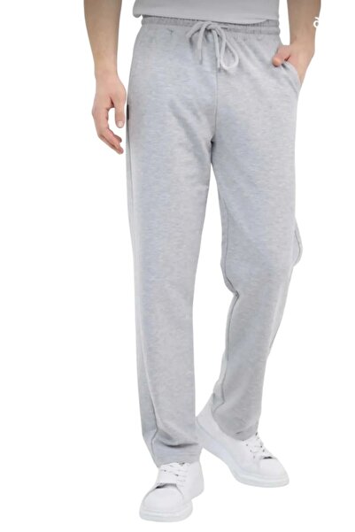 FİTGO Men's Gray Sportswear Sweatpants