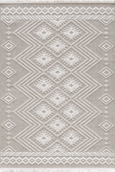MAJOLİKA HALI Trends Tr01b Iskandinav Desenli Halı Etnik Kilim Tozuma Olmaz H...