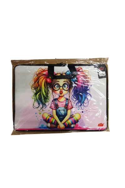 Stilo STİLO KUMAŞ RESİM & PROJE ÇANTASI (35X50) DESENLİ (35*50) ( Sweat Girl )