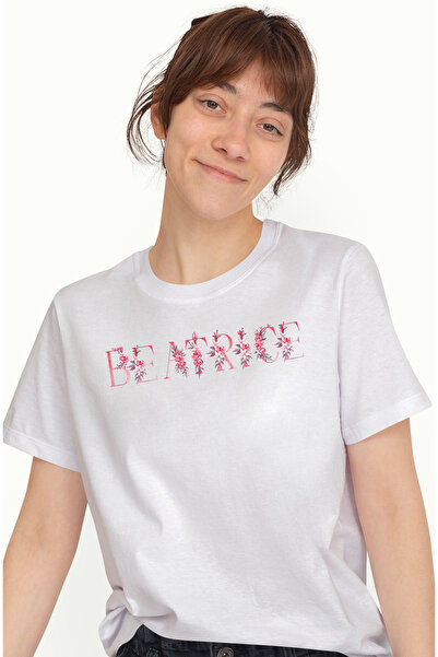 StoryGift Romania Tricou Femei Cu Numele Beatrice, Floral, Colorat, Creativ, ...