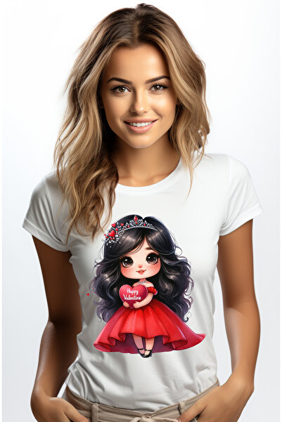StoryGift Romania Tricou Femei cu o fetita cu rochie rosie care tine in brate...