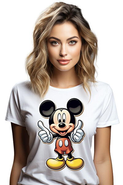 StoryGift Romania Tricou Femei Cu Mickey Mouse, Soricel, Disney, Animat, Disn...