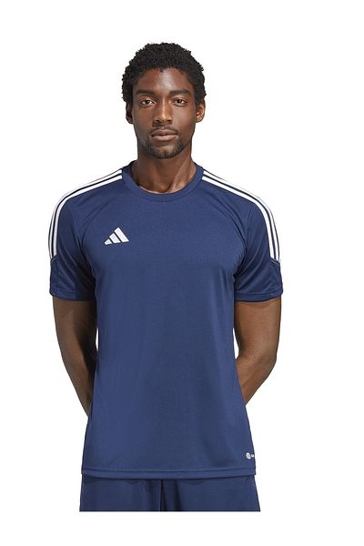 adidas Men's Training Essentials Feelready Logo Training Navy Blue T-Shirt