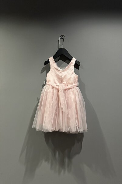 HAUSEkids 2-10 Yaş Rana Flower Kız Çocuk Abiye-Pudra