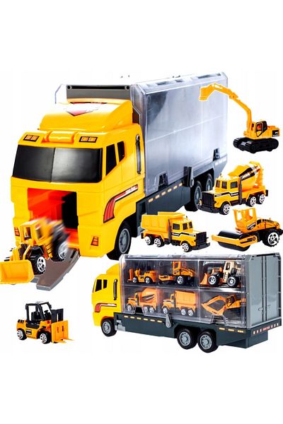 ideal STORE Interactive Truck with Trailer idealSTORE, YELOW BIG TRUCK
