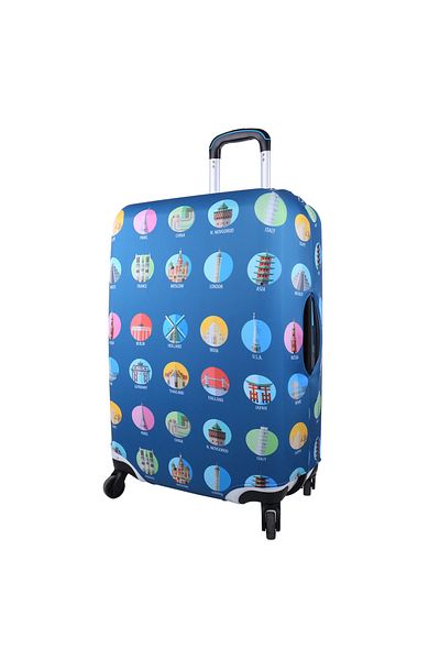 Snowball Husă de bagaj sw33030a, mărimea S, înălțime până la 55 cm, imprimeu 6