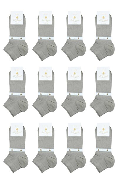 La Pescara Șosete pentru bărbați, drepte, bej, ultra-luxe, din bambus, pachet de 12 CRP362