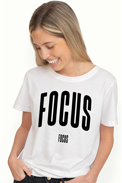 StoryGift Romania Tricou Femei Cuvantul Focus, Motivational, Self Help, Intel...