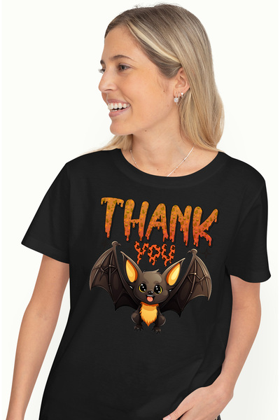 StoryGift Romania Tricou Femei cu mesajul "Thank you", liliac vesel, ilustrat...