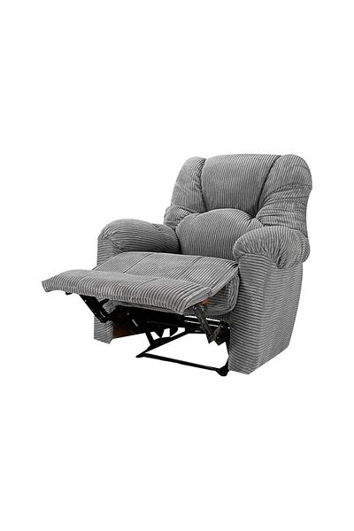 BACK COMFORT Urban Polo | Striped Velvet Rocking & Rotating Recliner Chair