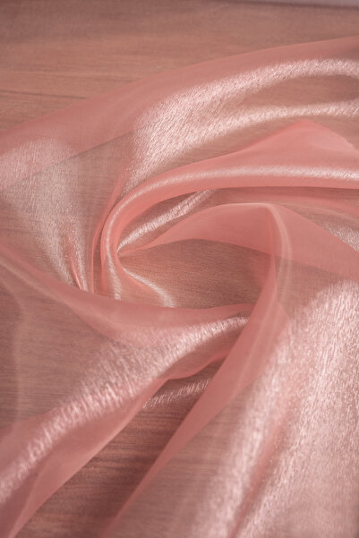 Kumaş Deposu Cam Organze Soğan Kabuğu Rengi Kumaş