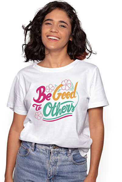 StoryGift Romania Tricou Femei Indemn, Be Good to Others cu imprimeu pe Fata,...