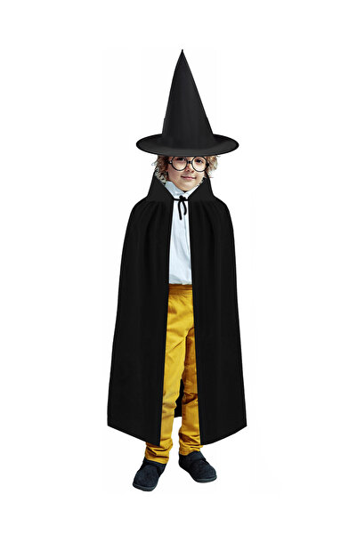 zola Σετ στολή μάγου, 4 τεμάχια, κάπα, ραβδί, καπέλο και γυαλιά, μοντέλο Χάρι...