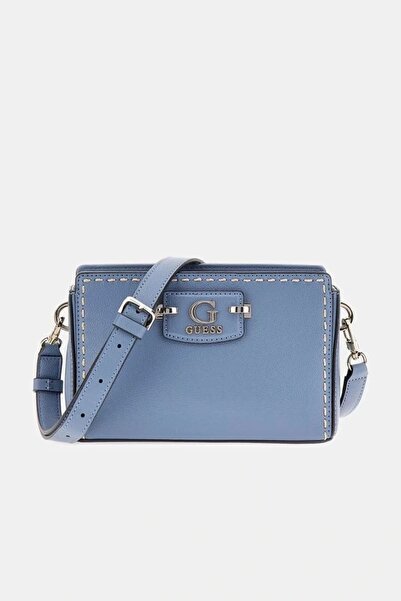 Guess NASTRA MINI CROSSBODY TOP ZIP حقيبة صغيرة أنثراسايت للنساء HWBG9637720-SLA