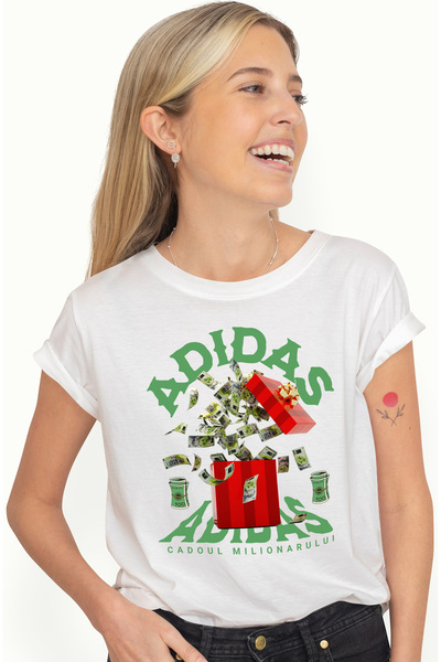 StoryGift Romania Tricou Femei - Cadoul Milionarului, Cu Imprimeu Pe Fata, 10...