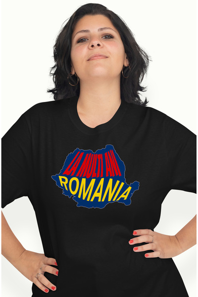 StoryGift Romania Tricou Femei la multi ani romania harta romania patriot 1 d...