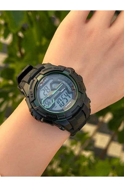 Jaga Digital 2 Years Warranty Alarm+Stopwatch+Light and Calendar 5 Atm Young Sports Men's Wristwatch Jg020
