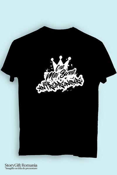StoryGift Romania Tricou Femei Pentru Cea Mai Buna Data Set 24, Apreciere, Cadou, Rasplata, Multum BLK_XL