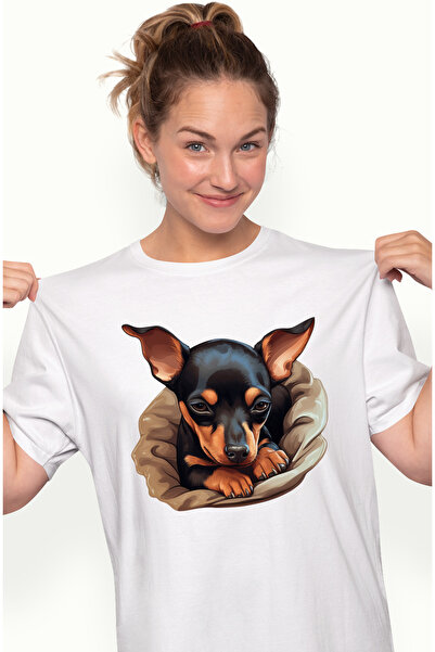 StoryGift Romania Tricou Femei cu un catelus somnoros, ilustratie, oboseala, ...