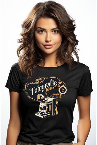 StoryGift Romania Tricou Femei Fotografie Momente, aparat foto vintige din 18...
