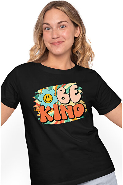 StoryGift Romania Tricou Femei cu mesajul "Be kind", stilul hippie, cultura, ...