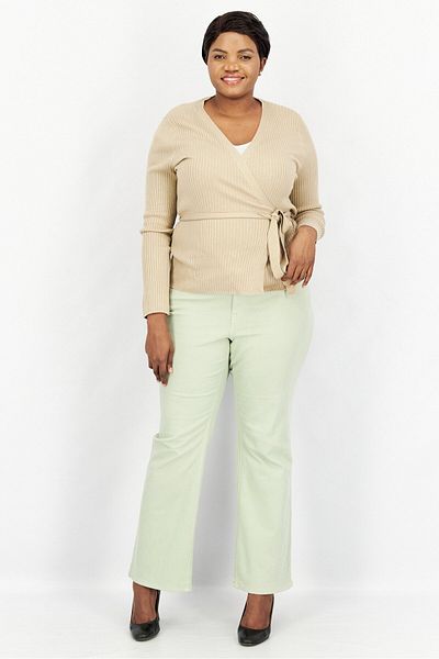Ralph Lauren Women Open Front Belted Knit Cardigan, Tan