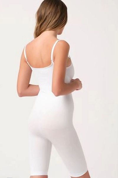 Fernanda Special Design White Women's Long Length Seamless Corset Tightening Shaper No Trace Comfortable Stylish