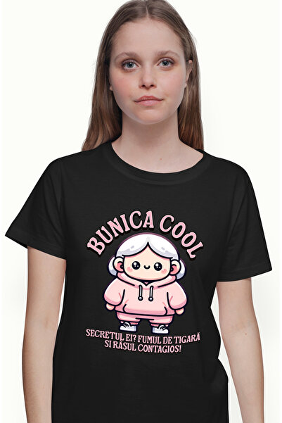 StoryGift Romania Tricou Femei Bunica cu Haine Roz Text Bunica Cool Secretele...
