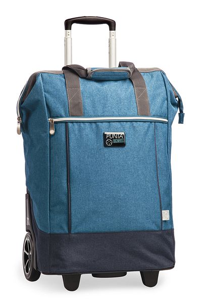 Punta Shopping Bag With Wheels F10303, 62 X 38 X 28 Cm, 40 L, Blue