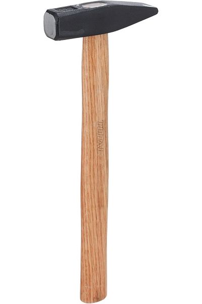 TOTAL 500g Harwood Handle, Machinist Hammer, 45# carbon Steel - THTW71500
