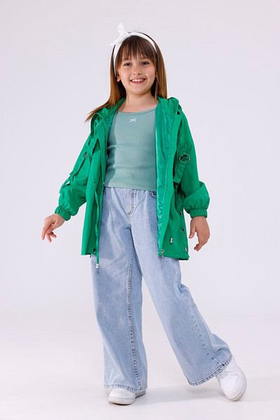 HAUSEkids 4-16 Years Lina Rules Water Repellent Girl's Raincoat-Benetton Green