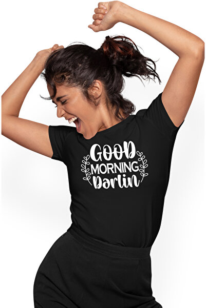 StoryGift Romania Tricou Femei cu mesajul "Good morning, darlin'" - buna dimi...
