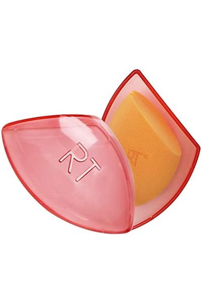 Real Techniques 3in1 Multifunctional Miracle Complexion Sponge With Travel Sponge Case, Orange