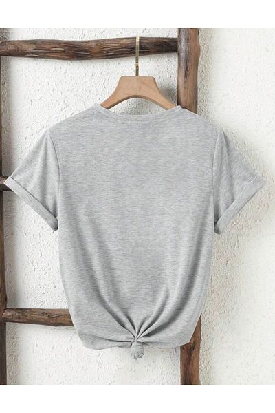 Medinenur JUST GIRL TEXT ΛΕΠΤΟΜΕΡΗ ΒΑΣΙΚΟ T-SHIRT