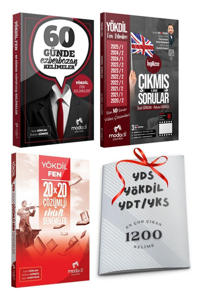 Modadil Yayınları Yökdil Fen 60 Günde Ezberbozan Kelimeler-Çıkmış Sorular-20 ...