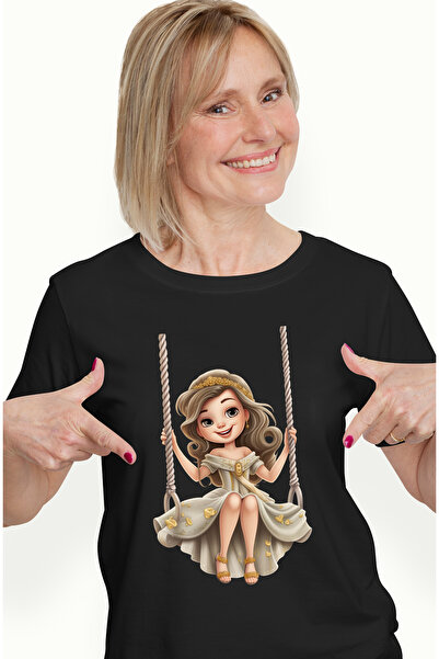 StoryGift Romania Tricou Femei cu o printesa frumusica, ilustratie, se da in ...