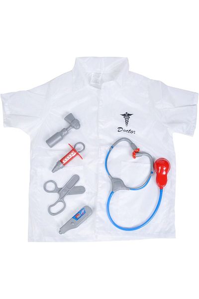 zola Costum de doctor pentru copii, halat si accesorii, varsta 3-8 ani