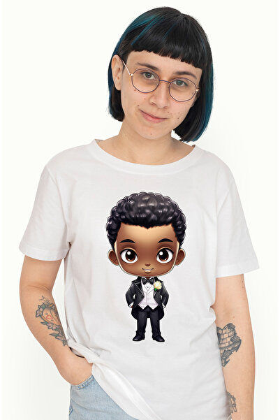 StoryGift Romania Tricou Femei cu un ginere, ilustratie, de culoare, vesel, l...