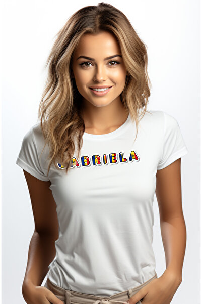 StoryGift Romania Tricou Femei Cu Numele Gabriela, Romania, Suporter, Steagul...