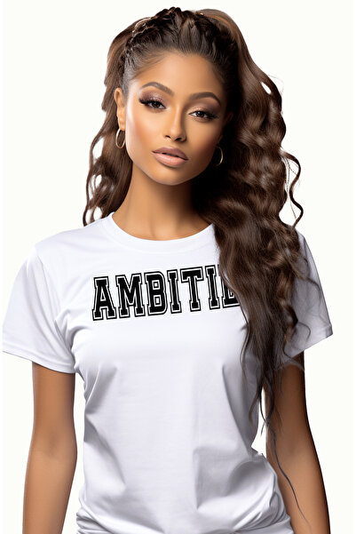 StoryGift Romania Tricou Femei Ambitie, Mesaj Motivational, Text Inspirationa...