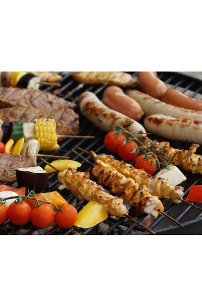 HF 100-piece natural wooden barbecue skewers, 40 cm